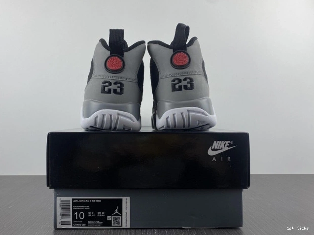 1st Kicks Shoes Grey Retro CT8019-060 Particle 9 Jordan 0706